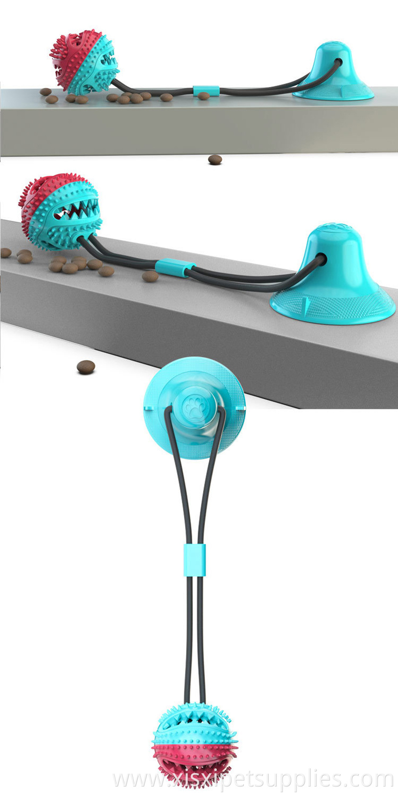 Amazon Interactive Sucker Dog Toys,Anti-Bite Ball dog toy Leakage food ball toy